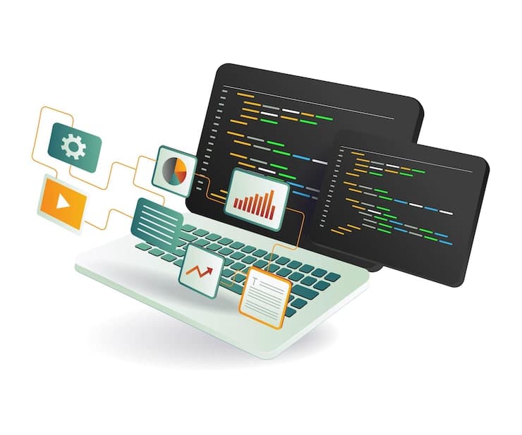 Enterprise web development team working on custom React/Next.js applications and modern web solutions